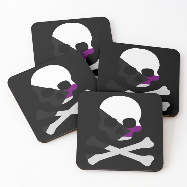 Item preview, Pirate Jolly Rodger in Demisexual Pride Flag Colors designed and sold by CaelanPride.