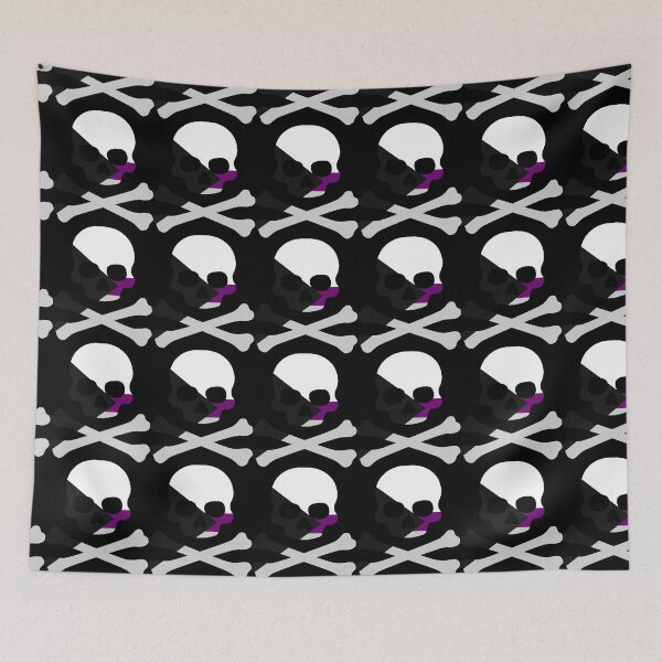 Item preview, Pirate Jolly Rodger in Demisexual Pride Flag Colors designed and sold by CaelanPride.