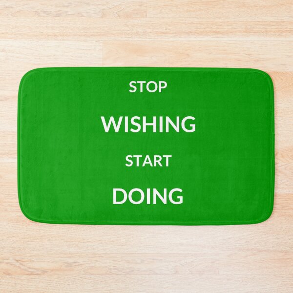 Item preview, ~ STOP WISHING START DOING ~ designed and sold by Inspirationmotivation.