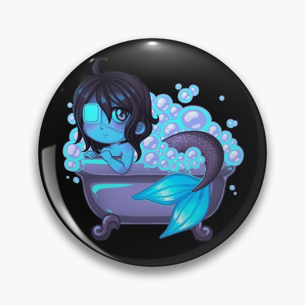 Item preview, Bathtub Mermaid - Cyan designed and sold by The Rabbit Follower.