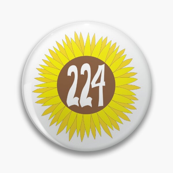 Item preview, Hand Drawn Illinois Sunflower 224 Area Code designed and sold by itsrturn.