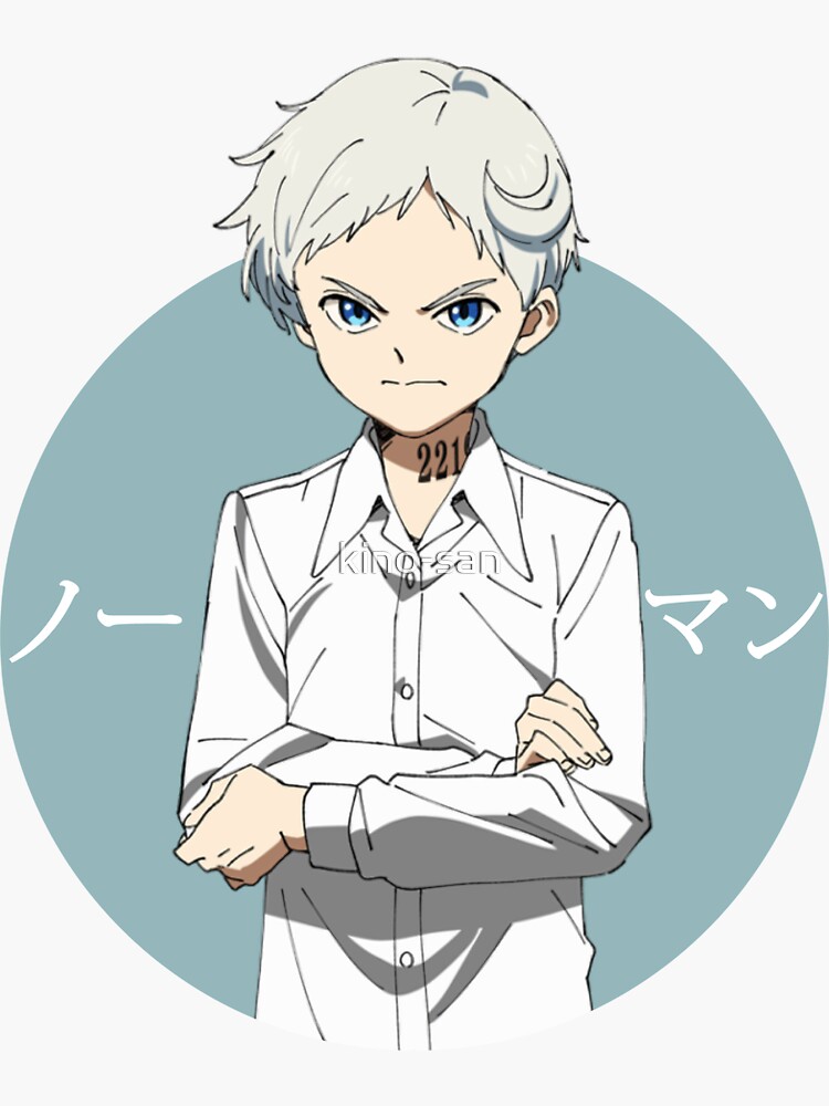 Norman The Promised Neverland Circle Anime Sticker for Sale by kino-san