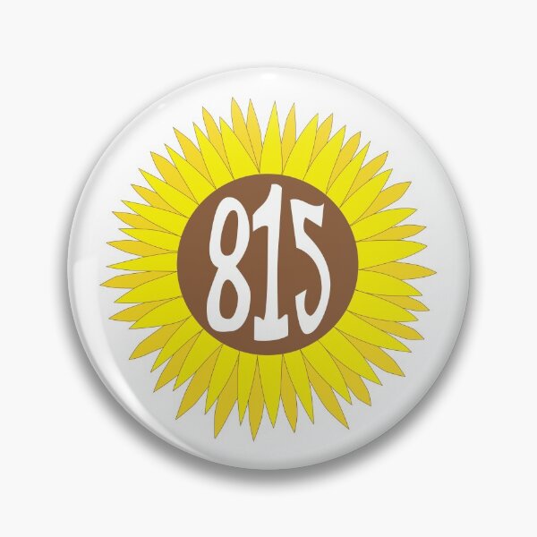 Item preview, Hand Drawn Illinois Sunflower 815 Area Code designed and sold by itsrturn.