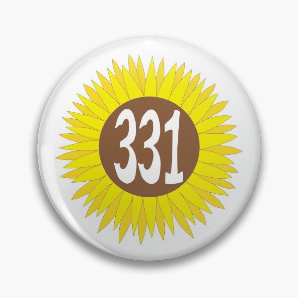 Item preview, Hand Drawn Illinois Sunflower 331 Area Code designed and sold by itsrturn.
