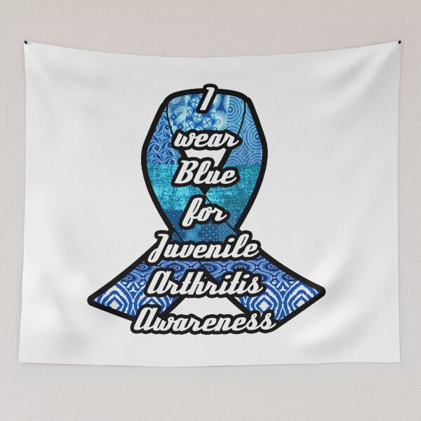 Item preview, I wear blue for Juvenile Arthritis Awareness Ribbon designed and sold by artbyomega.