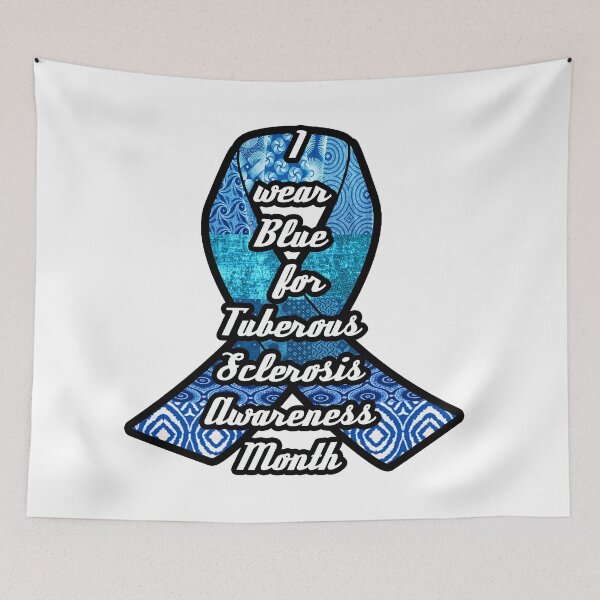 Item preview, I wear blue for Tuberous Sclerosis Awareness Ribbon designed and sold by artbyomega.