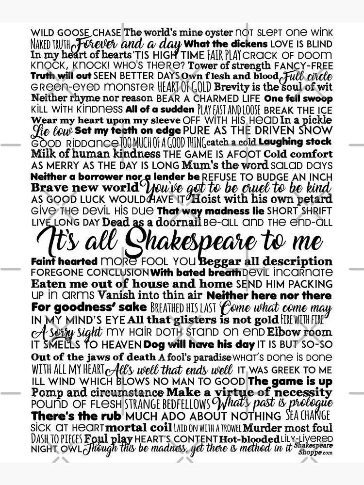Thumbnail 5 of 5, Tote Bag, It's all Shakespeare To Me (Dark Version) designed and sold by Styled Vintage.