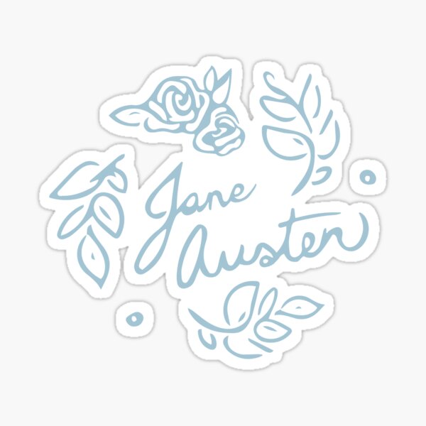 Item preview, Jane Austen Floral Print designed and sold by CozyDogCrafts .