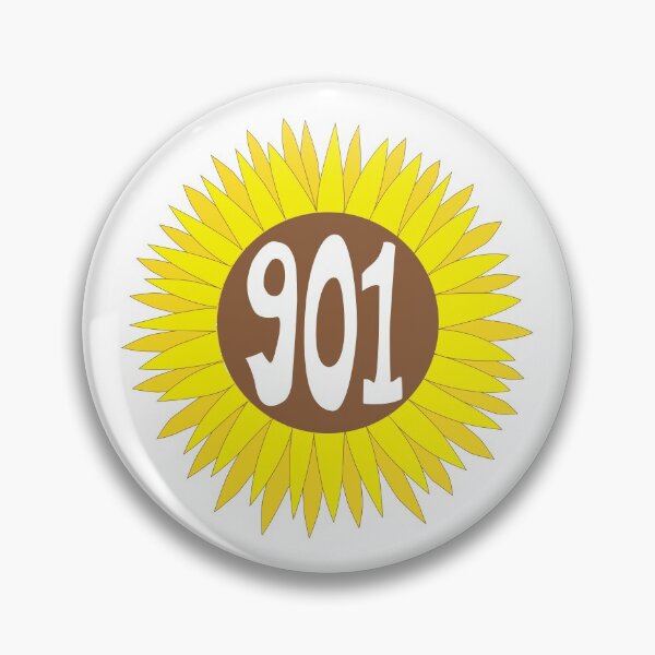 Item preview, Hand Drawn Tennessee Sunflower 901 Area Code designed and sold by itsrturn.