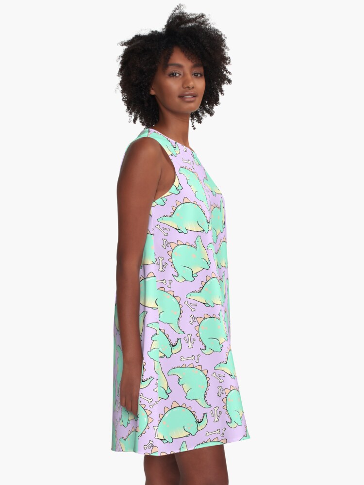 Alternate view of Blep-o-saurus A-Line Dress