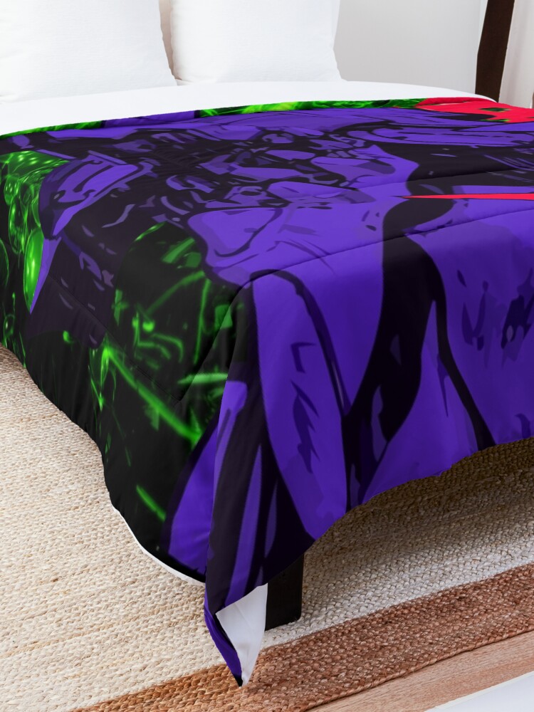Alternate view of Neon Cyber Genesis Nerv Evangelion Comforter