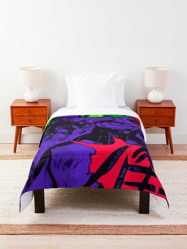 Alternate view of Neon Cyber Genesis Nerv Evangelion Comforter