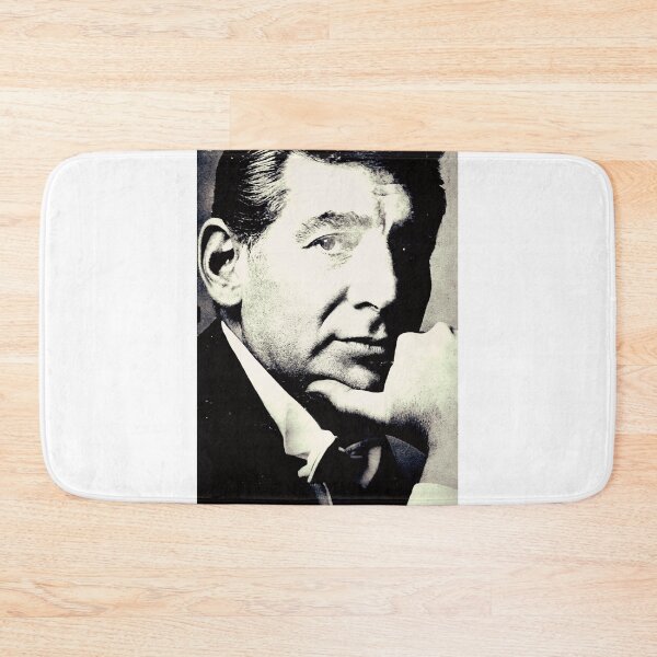 Item preview, Leonard Bernstein, portrait, black & white, classical, composer, conductor designed and sold by Vintaged.