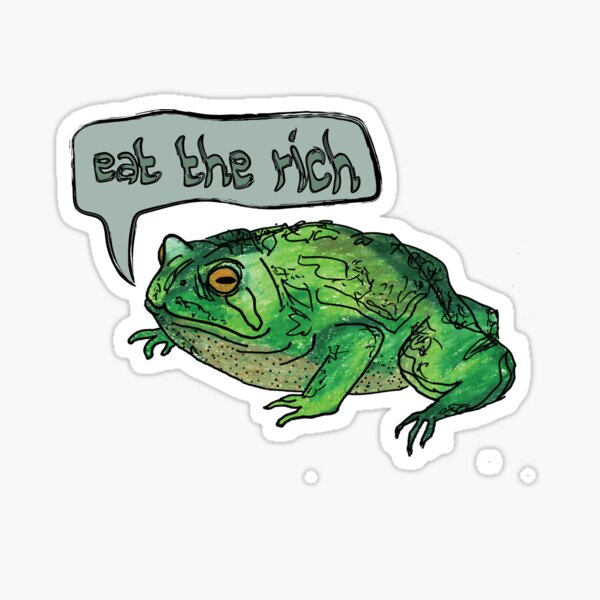 Item preview, Eat the Rich Toad designed and sold by MeganHickson.