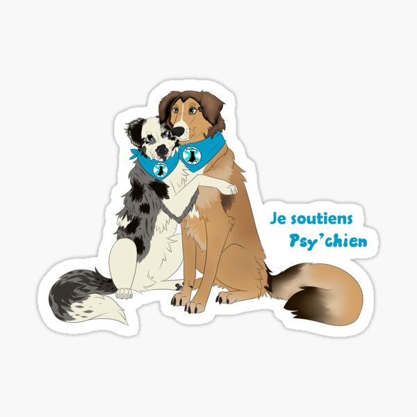 Psy'chien Câlin Sticker