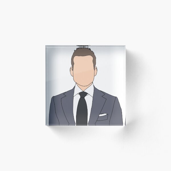 Harvey Specter Outline Acrylic Block