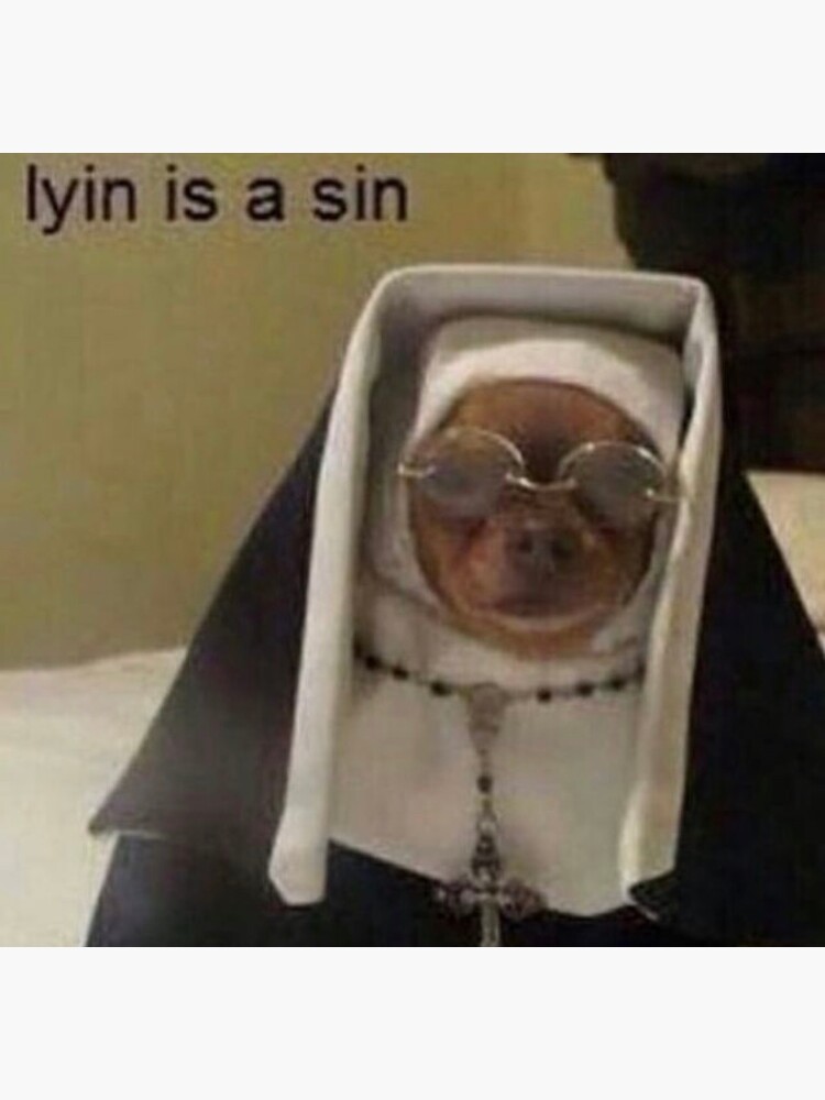  lying is a sin sticker for sale by kmarie98 redbubble