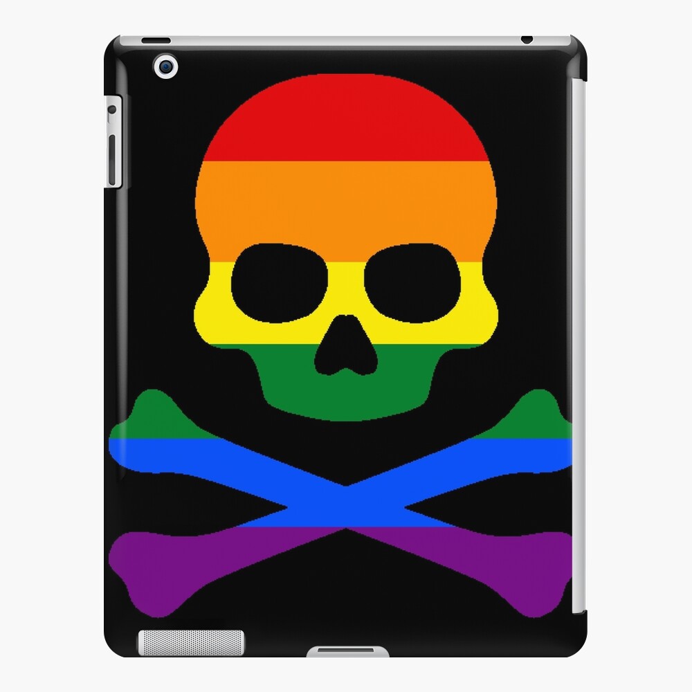 Pirate Jolly Rodger In Gay Pride Flag Colors Ipad Case And Skin For Sale By Caelanpride Redbubble 0341