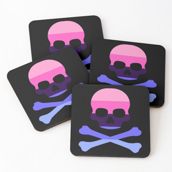 Item preview, Pirate Jolly Rodger in Omnisexual Pride Flag Colors designed and sold by CaelanPride.