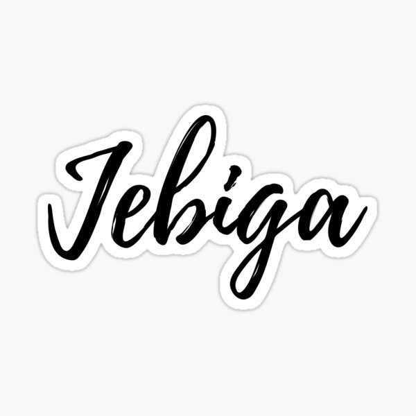 Jebiga cursive Sticker