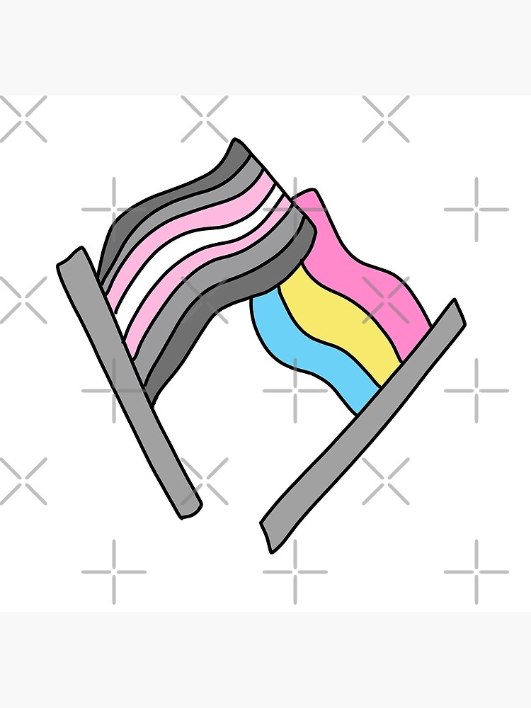 Demigirl And Pan Flag Poster For Sale By Coolbabnugget Redbubble