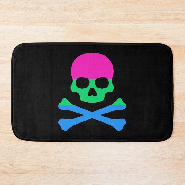 Item preview, Pirate Jolly Rodger in Polysexual Pride Flag Colors designed and sold by CaelanPride.
