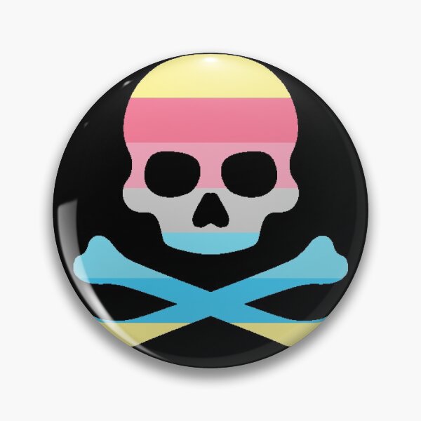 Item preview, Pirate Jolly Rodger in Genderflux Pride Flag Colors designed and sold by CaelanPride.