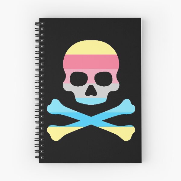 Item preview, Pirate Jolly Rodger in Genderflux Pride Flag Colors designed and sold by CaelanPride.