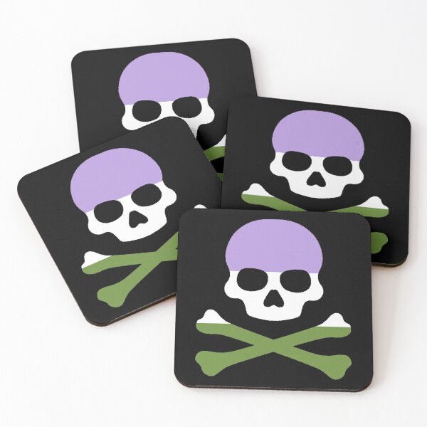 Item preview, Pirate Jolly Rodger in Genderodd Pride Flag Colors designed and sold by CaelanPride.
