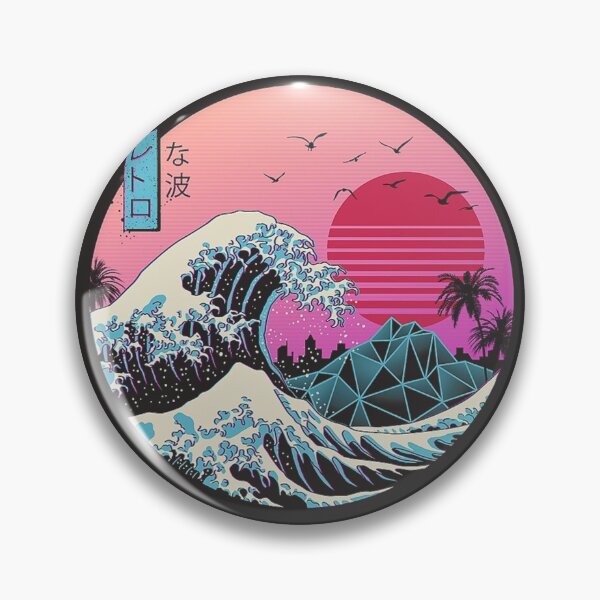 The Great Retro Wave Pin