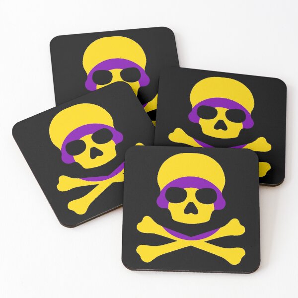 Item preview, Pirate Jolly Rodger in Intersex Pride Flag Colors designed and sold by CaelanPride.