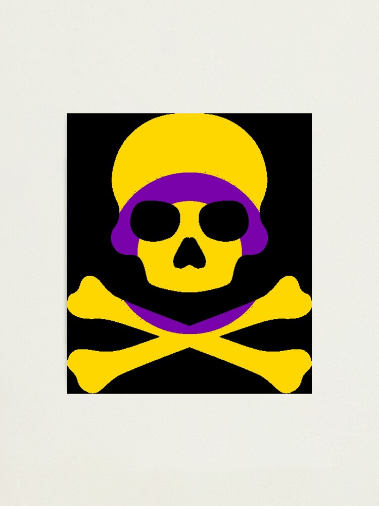 Pirate Jolly Rodger In Intersex Pride Flag Colors Photographic Print For Sale By Caelanpride 5830