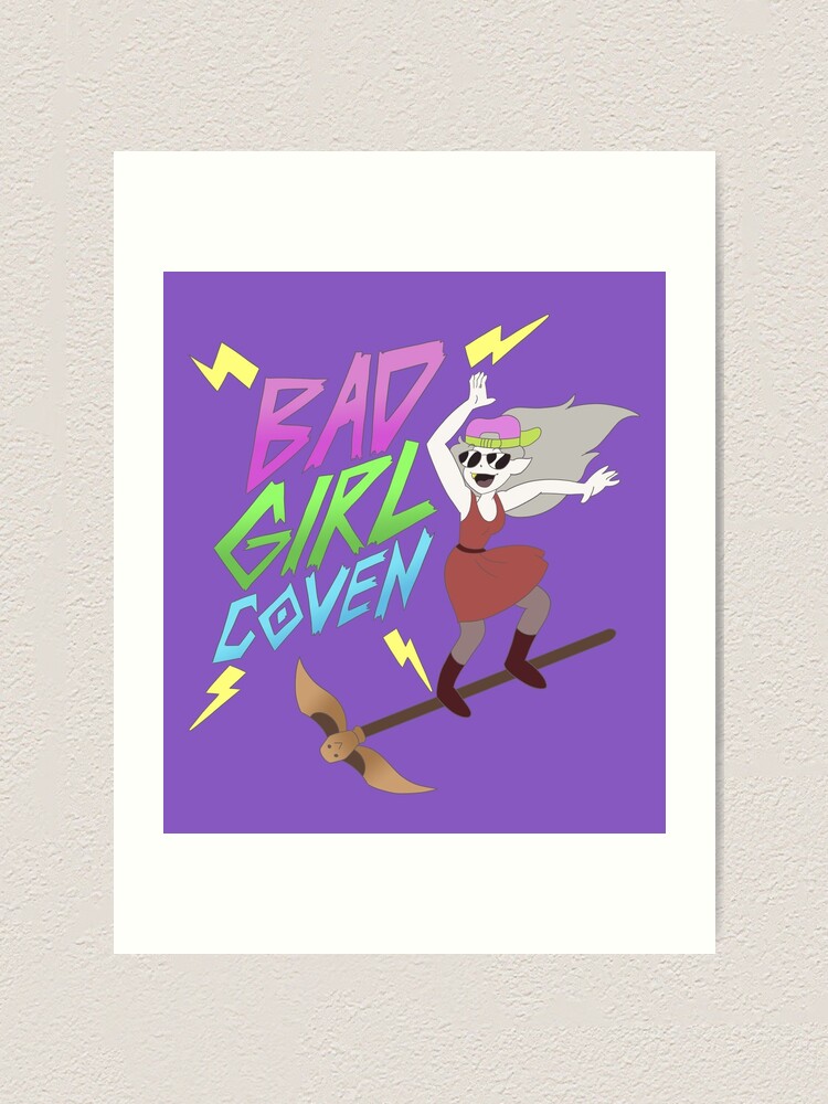 Bad Girl Coven Purple Art Print By Blindtiger Redbubble