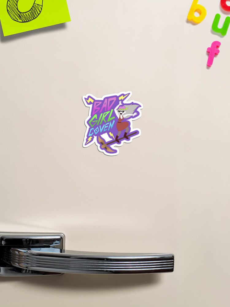 Thumbnail 1 of 3, Magnet, Bad Girl Coven (purple) designed and sold by BlindTiger.