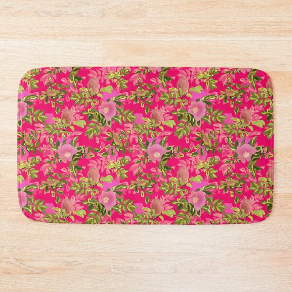 Item preview, Pink rosehip, pink wild rosehip, bright background, retro designed and sold by fuzzyfox.
