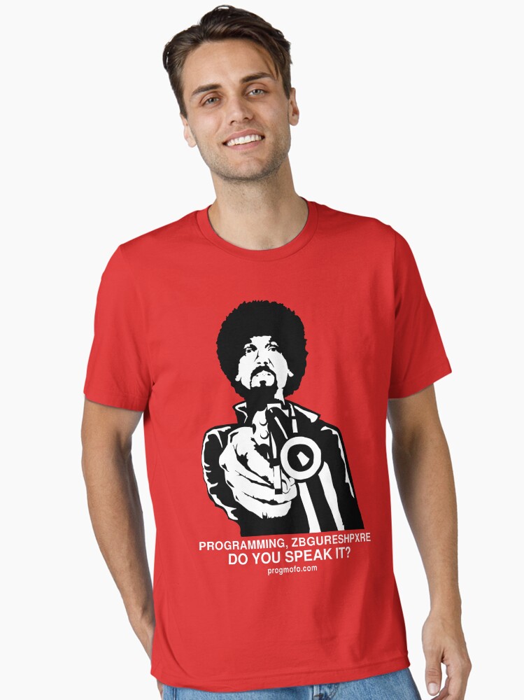 Thumbnail 1 of 7, Essential T-Shirt, ProgMofo, "Less Optimized" Edition designed and sold by zedshaw.