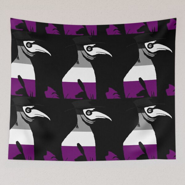 Item preview, Pride Cannot Be Quarantined Asexual Flag Plague Doctor designed and sold by CaelanPride.