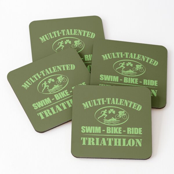 Item preview, Multi-Talented Swim Bike Triathlon - Running Triathlete Gifts for Him / Her Quotes -  Green, Marine Green, Army Green,, White - Marathoner Gift, Runner's Gift, Running Gift designed and sold by RaceRunnerz-.