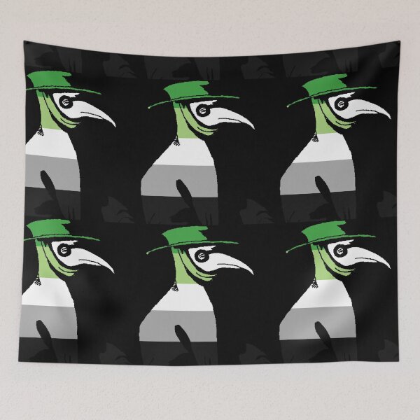Item preview, Pride Cannot Be Quarantined Aromantic Flag Plague Doctor designed and sold by CaelanPride.