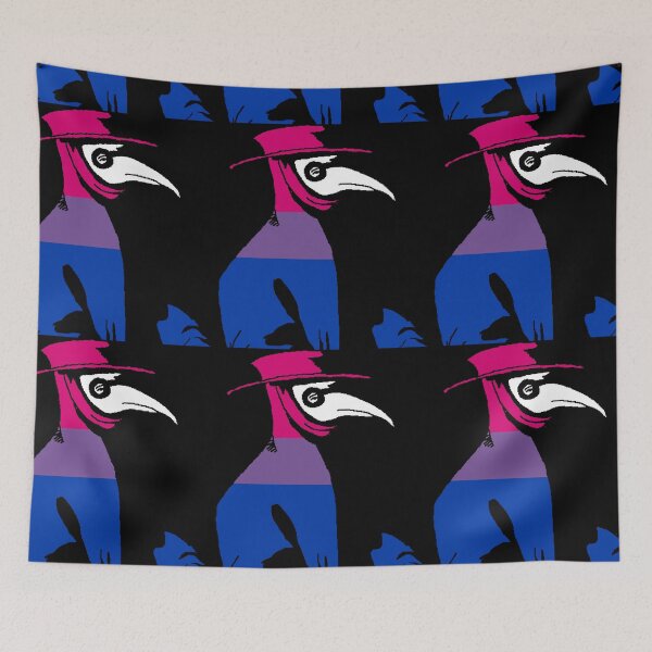 Item preview, Pride Cannot Be Quarantined Bisexual Flag Plague Doctor designed and sold by CaelanPride.
