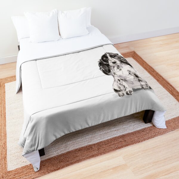 Cocker Spaniel Illustration Comforter