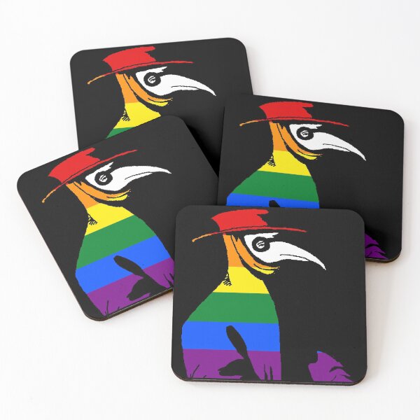 Item preview, Pride Cannot Be Quarantined Gay Flag Plague Doctor designed and sold by CaelanPride.