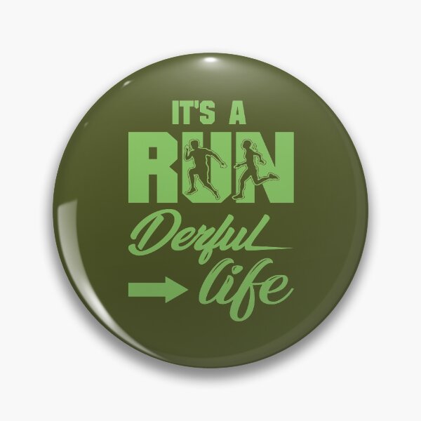 Item preview, It's A Run Derful Life - Running Quotes -  Marine Green, Army Green, Black, White - Marathoner Gift, Runner's Gift, Running Gift designed and sold by RaceRunnerz-.