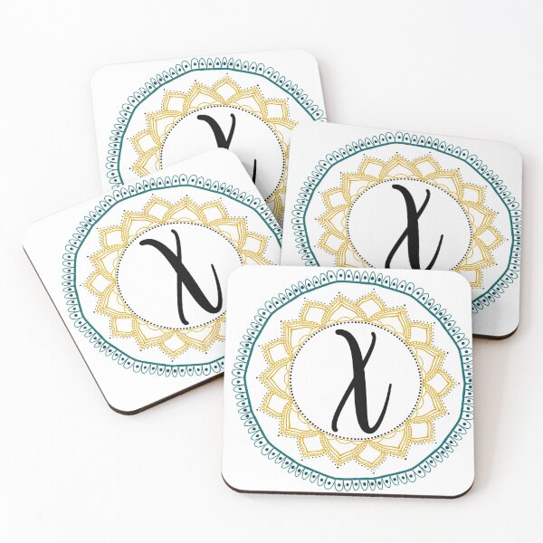 Item preview, "x" initial mandala designed and sold by kayleetubbs.