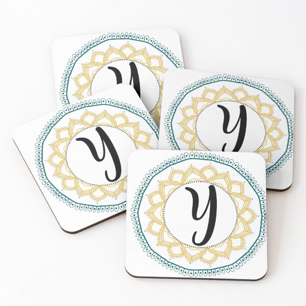 Item preview, "Y" initial mandala designed and sold by kayleetubbs.