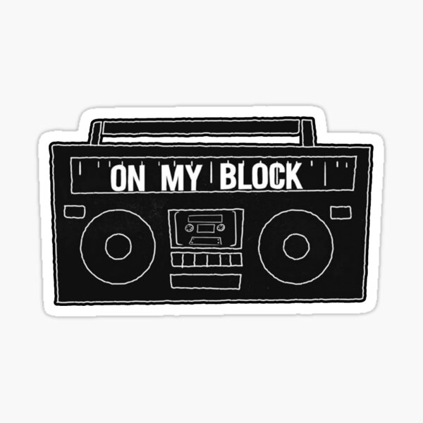 Sur My Block Boombox Sticker