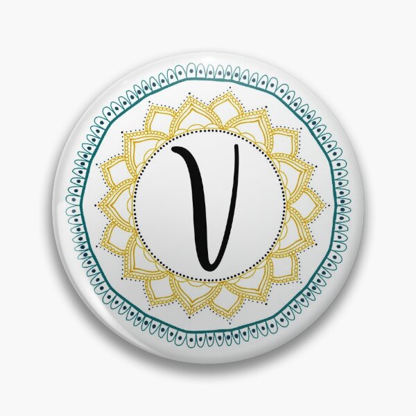 Aperçu de l'œuvre Mandala initial en "V" créée et vendue par kayleetubbs.