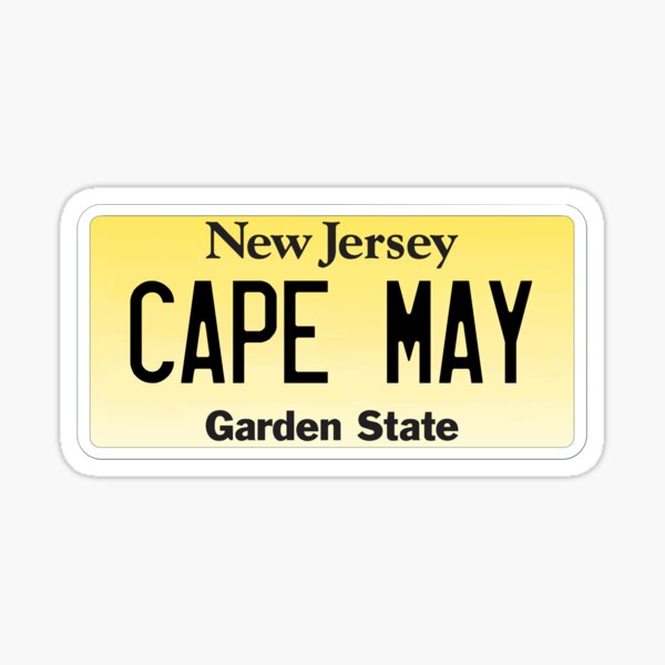 Artikel-Vorschau von Cape May New Jersey Nummernschild, designt und verkauft von juliajohnsonx.