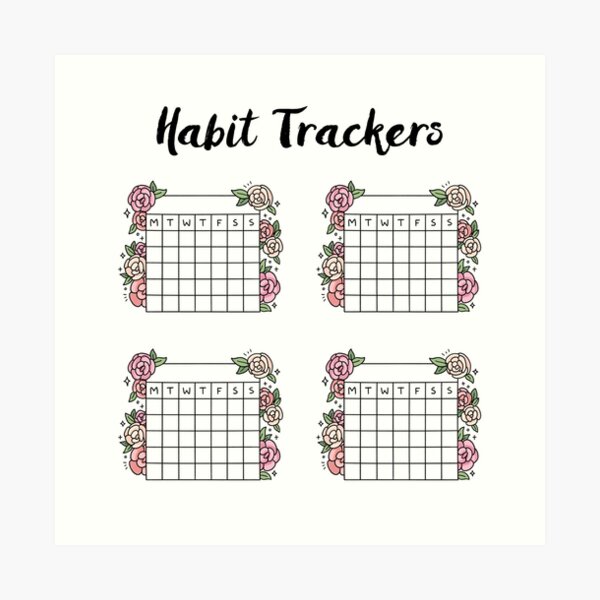 Autumn Mushroom Habit Trackers for Bullet Journaling Sticker for Sale by  noryushi