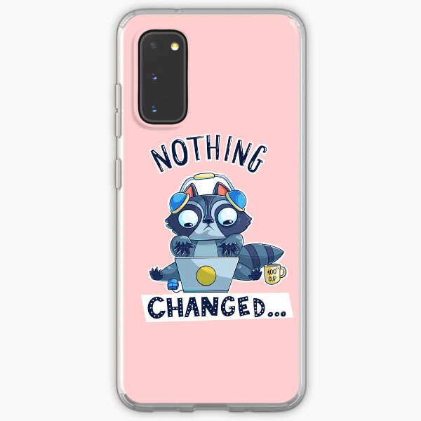 Freelancer raccoon doesn't notice quarantine Samsung Galaxy Soft Case